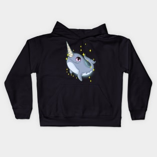 Cute & Funny Narwhal Unicorn Of The Sea Kids Hoodie